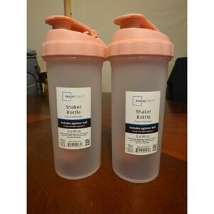 2 Count Mainstays 32 Oz. Shaker Bottle Blender Agitator Ball And Strainer